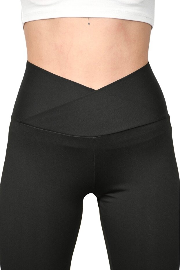 Şardonlu Çapraz Model Tayt - 1