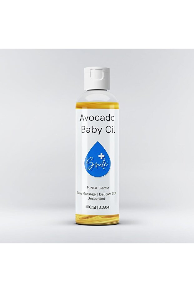 + Avocado Baby Oil, Pure and Gentle, Unscented, 100ml
