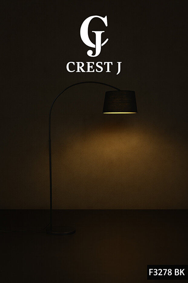 Black corner lampshade - 1