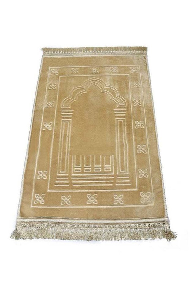 سجادة صلاة إسلامية شاربدو، لون بني، 120 × 80 سم