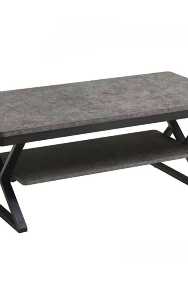 Rectangular coffee table with double-layer design (120x60 cm) - 2