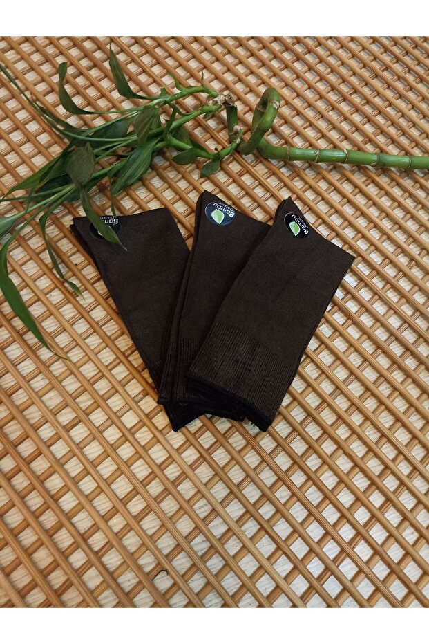 جوارب رجالية من الخيزران خياطة مخفية قماش قابل للتمدد 3-pack موسمي
