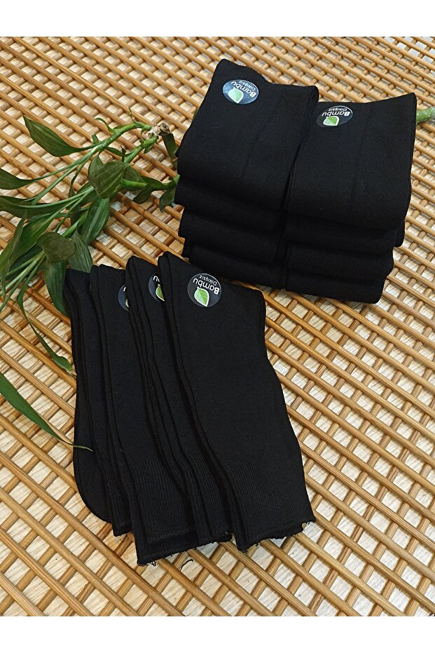 Bamboo Burun Stitch-Free Stretch Fabric 12-Pack Transitional Men's Socks