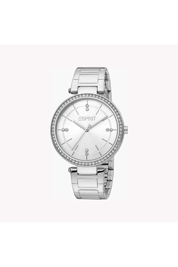 Women's Silver Stainless Steel Watch, Silver Dial | ES1L310M0045