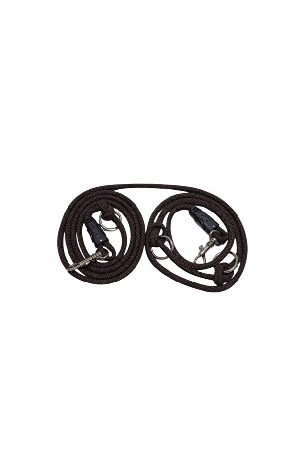 Dog Walking Leash Hands-Free Dog Hands Free 8 mm Dark Brown