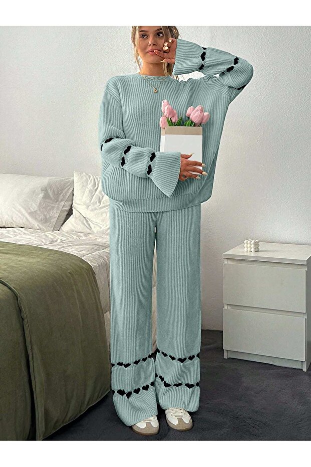 HEART DETAIL OVERSIZED SET