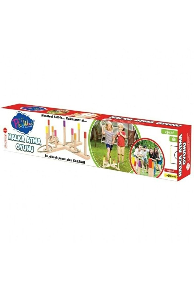Wooden Ring Toss Game in Box