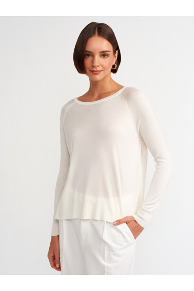 Bisiklet Yaka Basic İnce Triko - 1