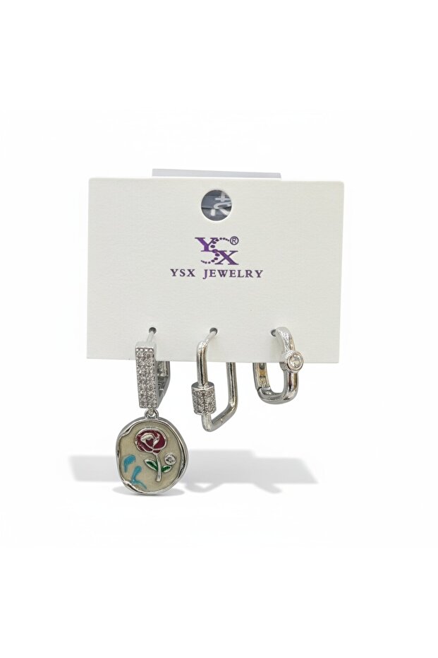 Modern 3-Piece Art Earring Set