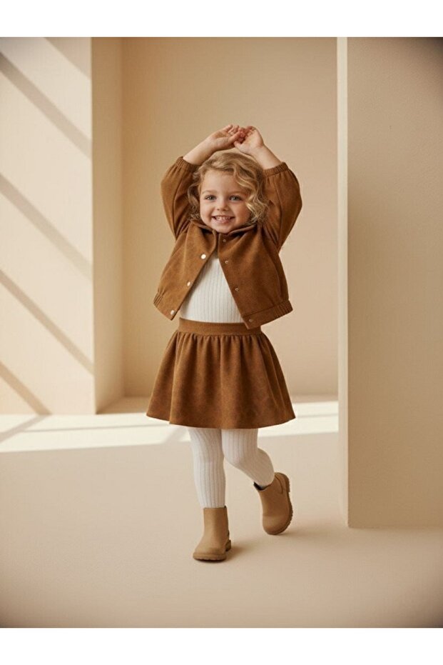 طقم جاباردين بنقشة الفهد مكون من 3 قطع - 3