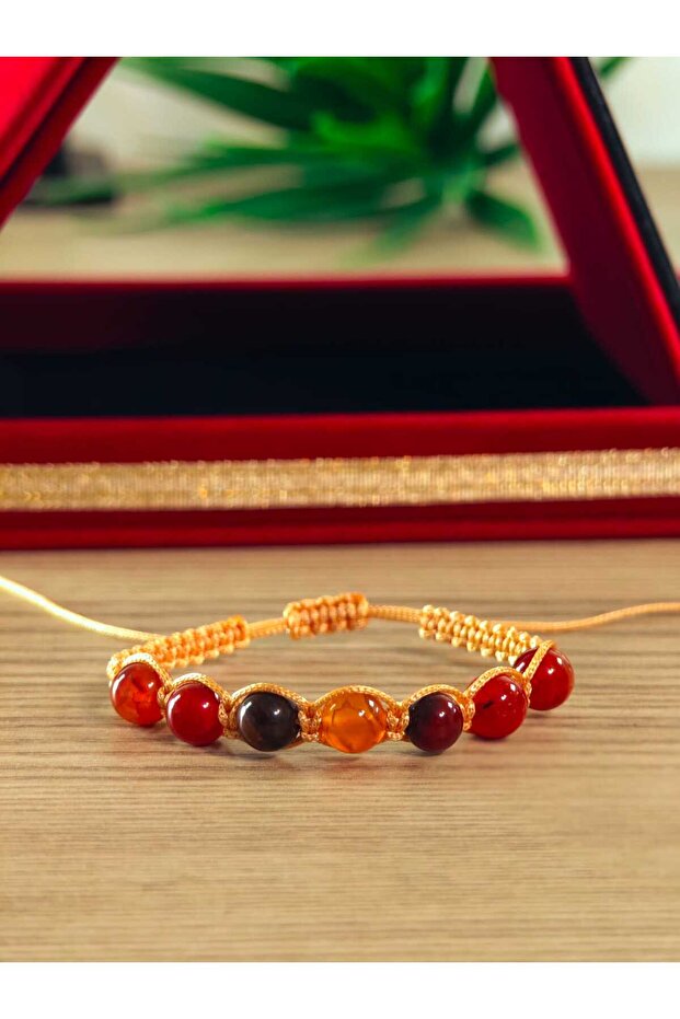 Macrame Natural Stone Bracelet Handmade Bracelet Natural Stone Macrame Bracelet