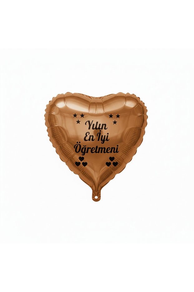 Brown Heart Teacher's Day Gift Custom Best Teacher of the Year Written Party Surprise Decor