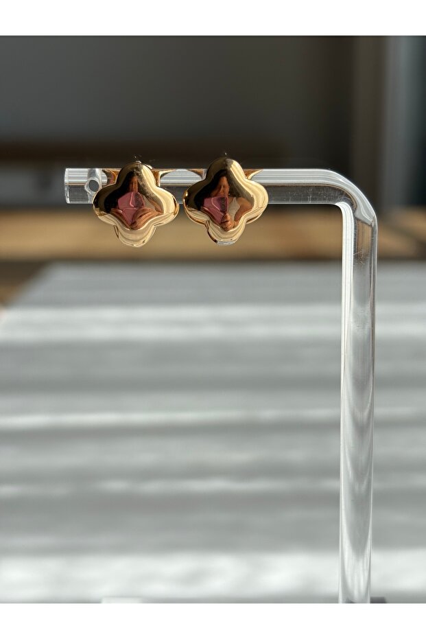 Minimal Clover Earrings - 2
