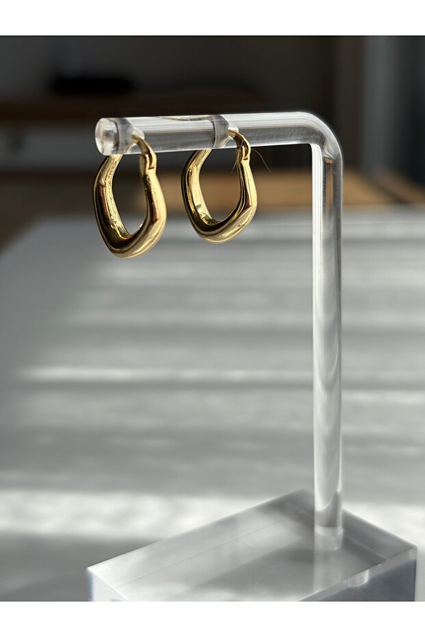 Gold Basic Mini Hoop Earrings - 1
