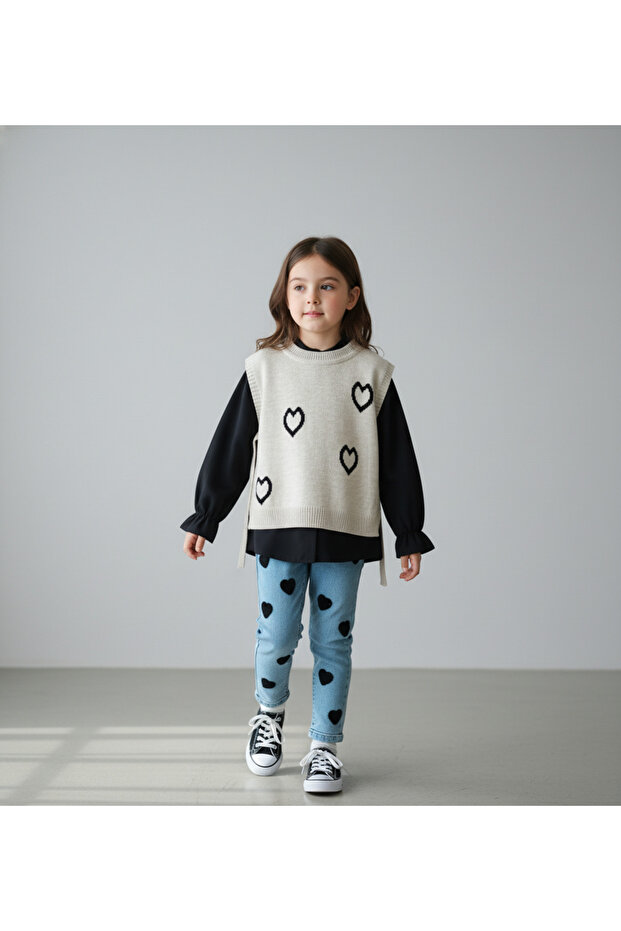 Srce Sa deznom Sa prslukom Trostruki set devojka - 1