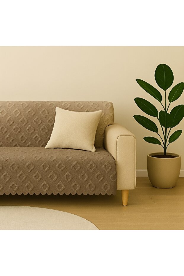 Sofa Cover 175X215 cm – Sofa Bed Cover, Non-Slip, Washable, Luxury Fabric Chenille Jacquard