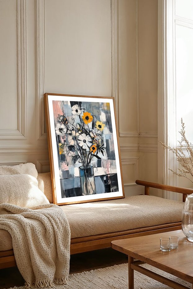 One Piece Wooden Framed Living Room Hall Kitchen Painting Tk2074