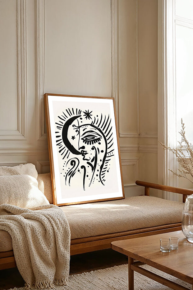 One Piece Wooden Framed Living Room Hall Kitchen Painting Tk2054