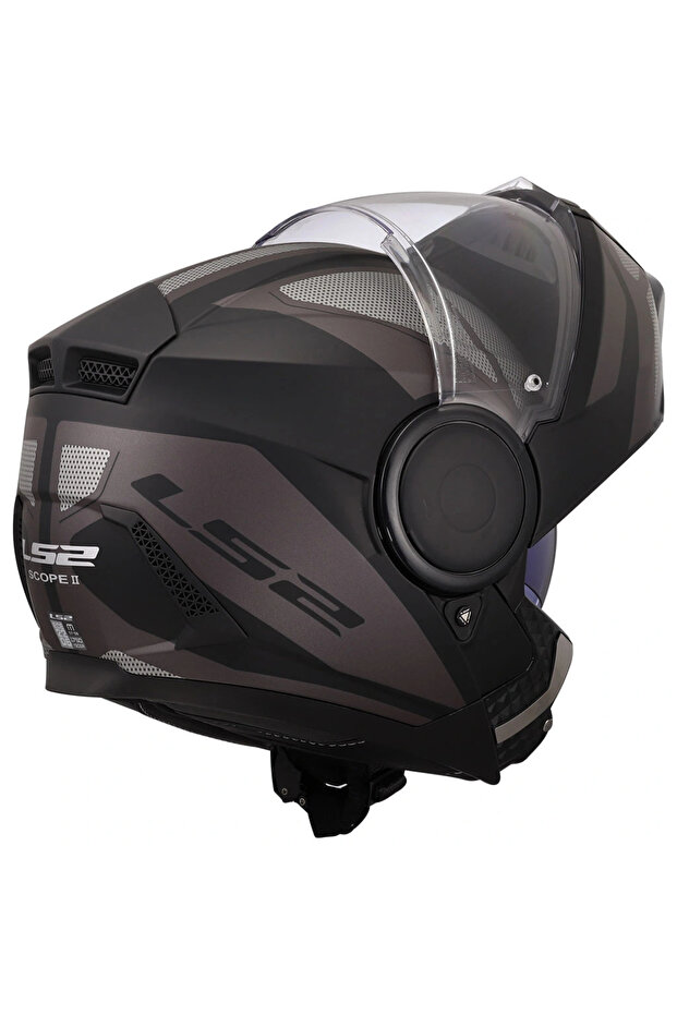 SCOPE 2 AXIS MAT SİYAH-TITANIUM KASK - 4