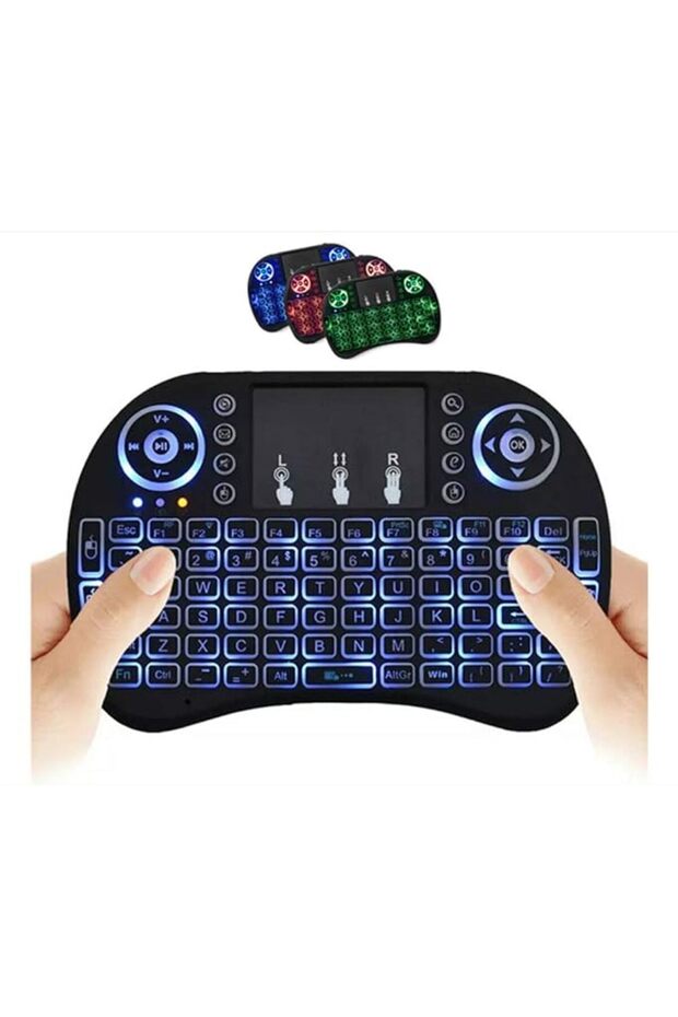 Wireless keyboard and touch mouse compatible with Android TV boxes, Google TV boxes, and Xbox. - 2