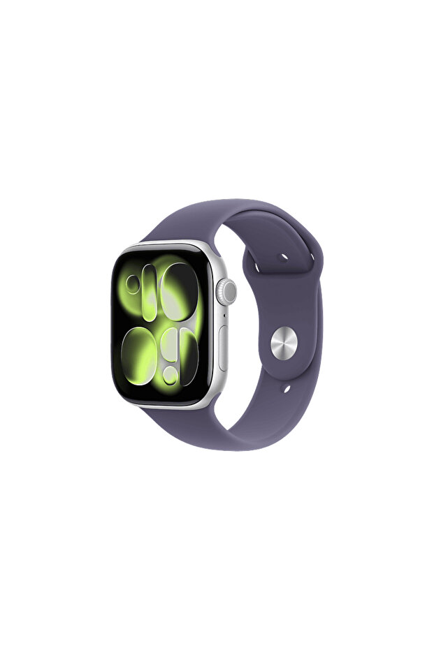 Watch Series 11 GPS 42mm Silver Aluminium Case with Purple Fog Sport Band - S/M MEU64TU/A
