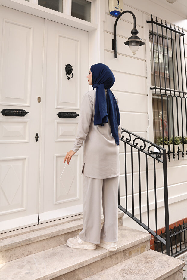 Dökümlü Basic Örme İkili Takım - 8