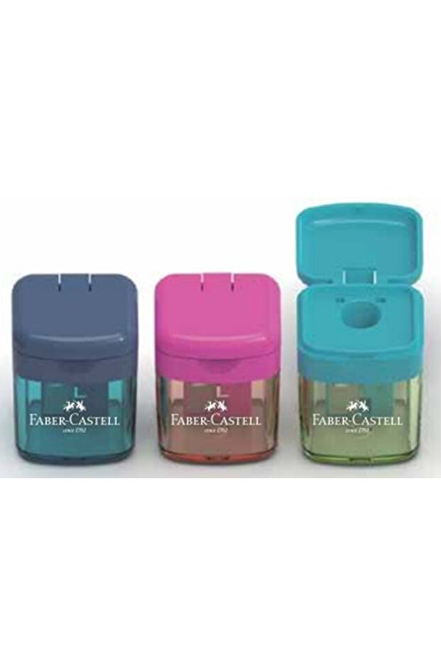 Faber-Castell Pencil Sharpener Minibox Trendy 5140 381927 (Pack of 24)