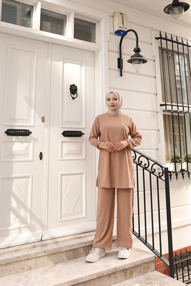 Dökümlü Basic Örme İkili Takım - 1