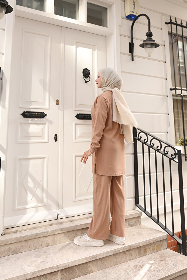 Dökümlü Basic Örme İkili Takım - 7