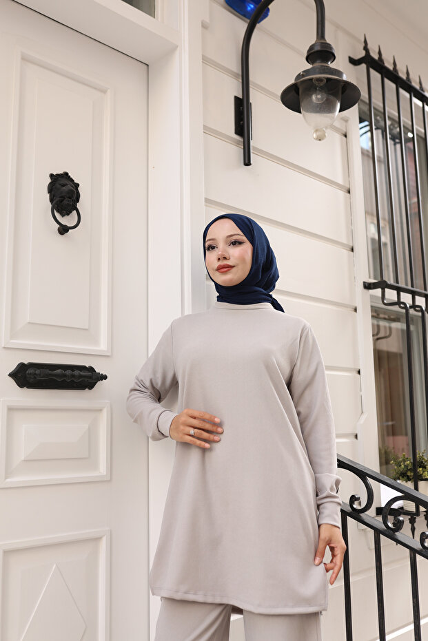 Dökümlü Basic Örme İkili Takım - 2