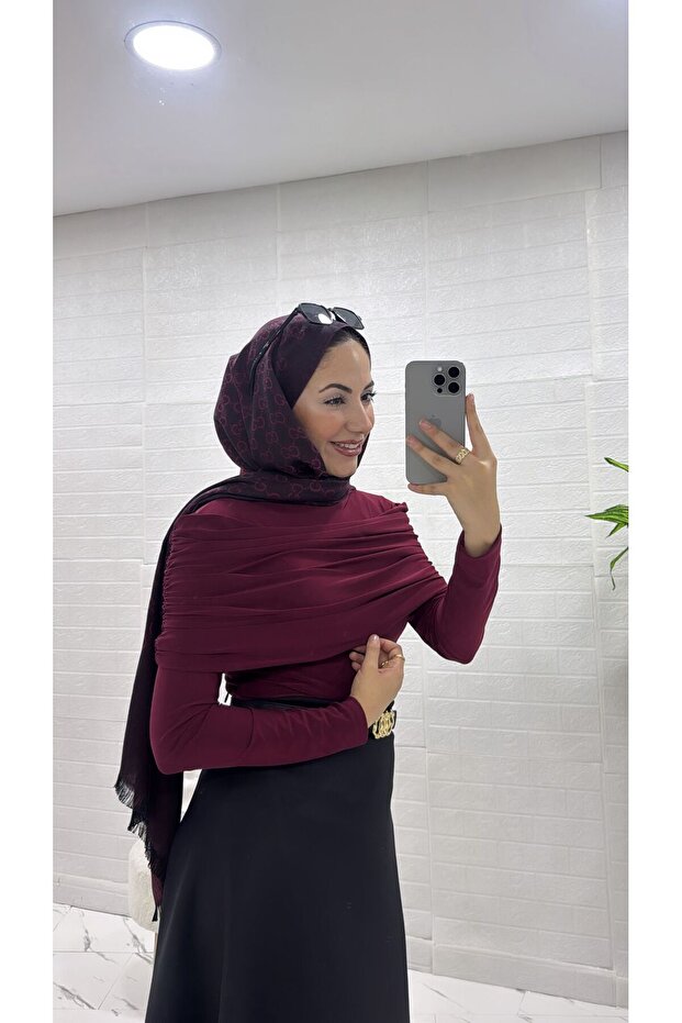 SANDY KUMAŞ OMUZDAN DRAPELİ BLUZ - 2