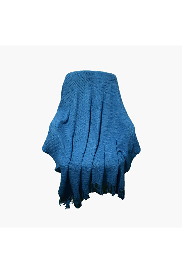 غطاء أكريليك مزخرف مع شرابة - 127 × 152 سم