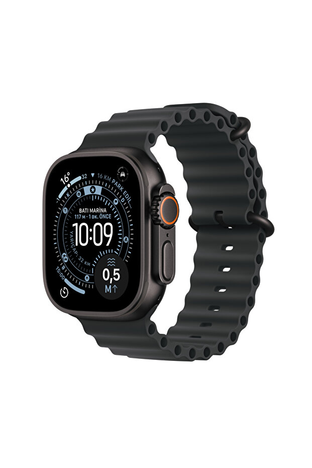 Watch Ultra 3 GPS + Cellular, 49 mm Siyah Titanyum Kasa ve Siyah Ocean Kordon