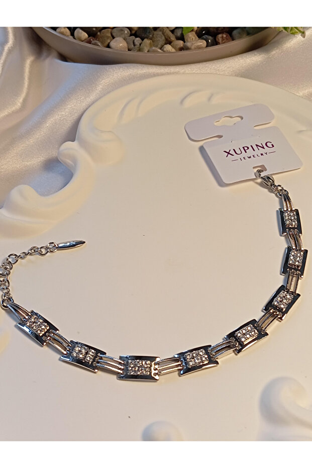 Silver Color Zircon Stone Vip Bracelet