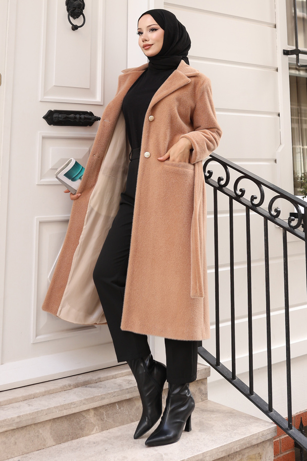 Камел косъм палто E9154 Камел - 1