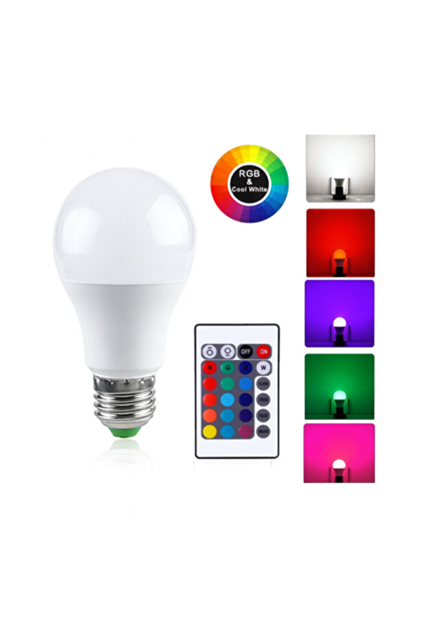 مصباح LED متعدد الألوان مع جهاز تحكم عن بعد M/025914