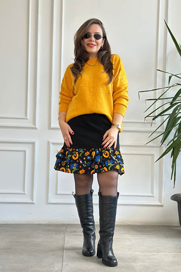 Flannel Skirt with Hem