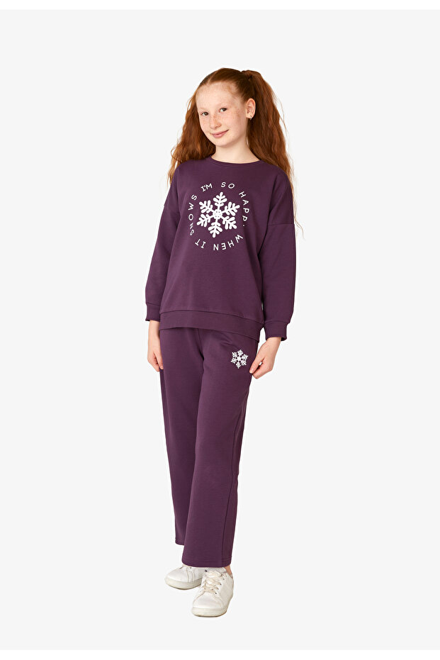 Girl Waitress Three-Piece Pajama Set Winter