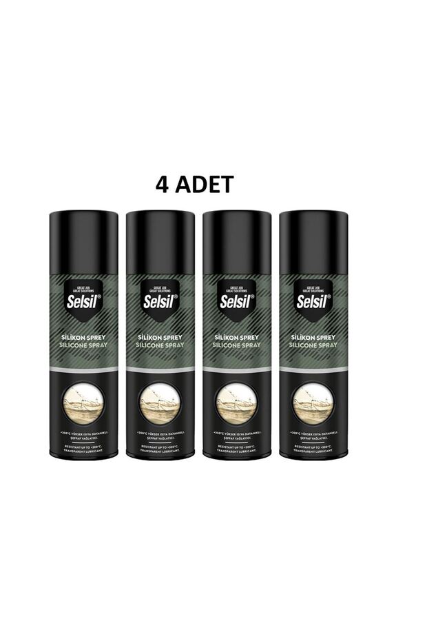 Silikon Sprey 200 Ml 4 Adet - 1