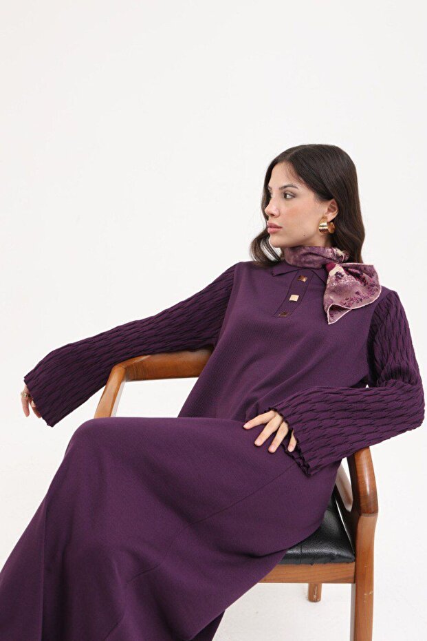 Tricotaj Rochie Lungă - 3
