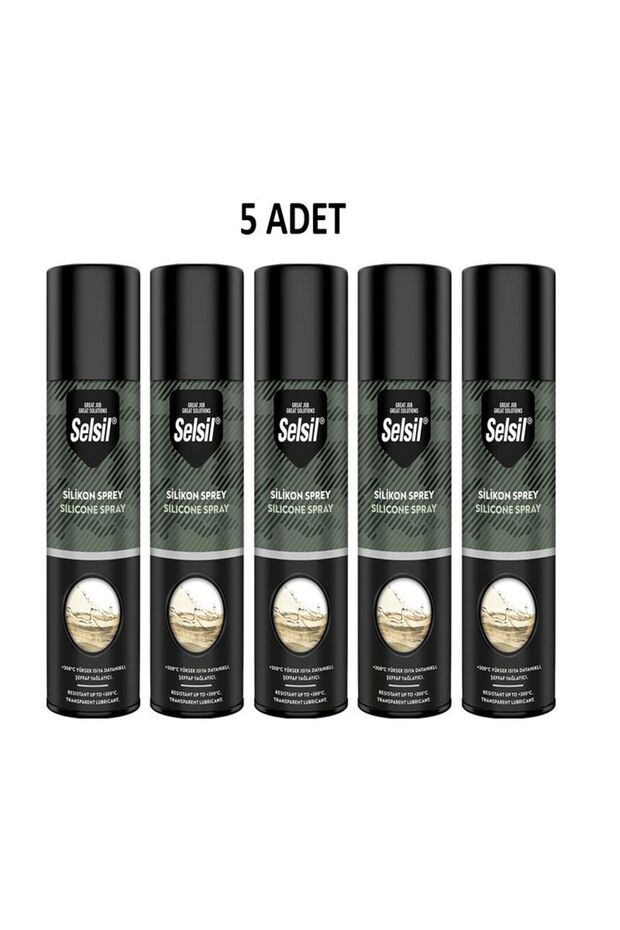 Silikon Sprey 200 Ml 5 Adet - 1
