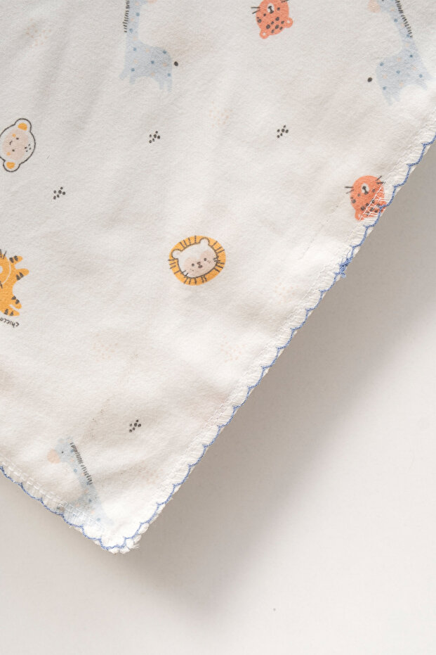 حيوانات لطيفة منقوشة مقاس 75x100 سم. بطانية من الفلانيل - 3