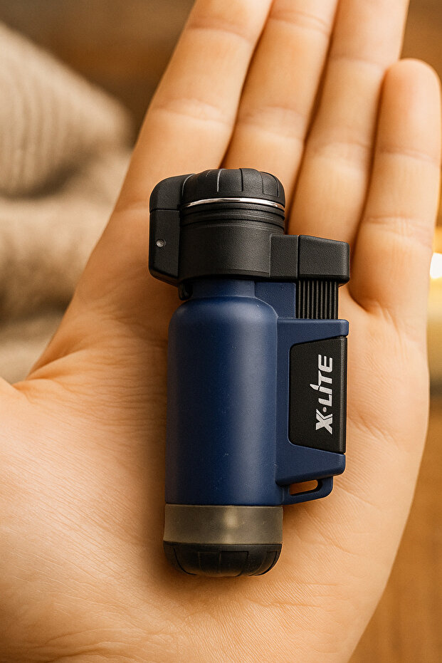 X-Lite Rüzgar Geçirmez Torch Çakmak – Doldurulabilir, Şık ve Güçlü Alevli Gazlı Çakmak - 2