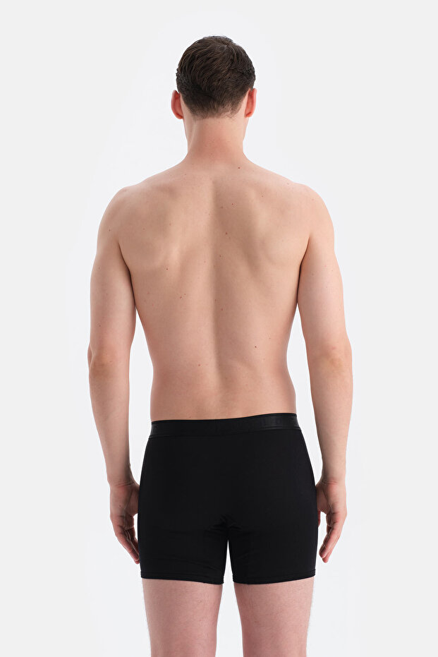 Siyah Düz Micro Modal Boxer - 2
