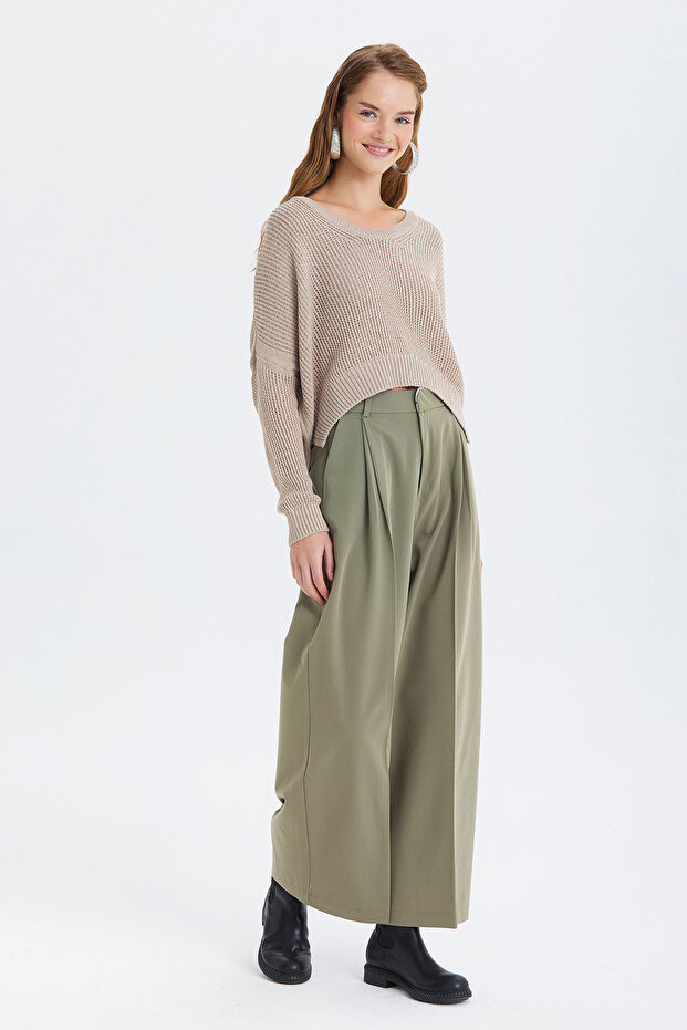 Salaş Triko Basic Bohem Kazak Bej - 3