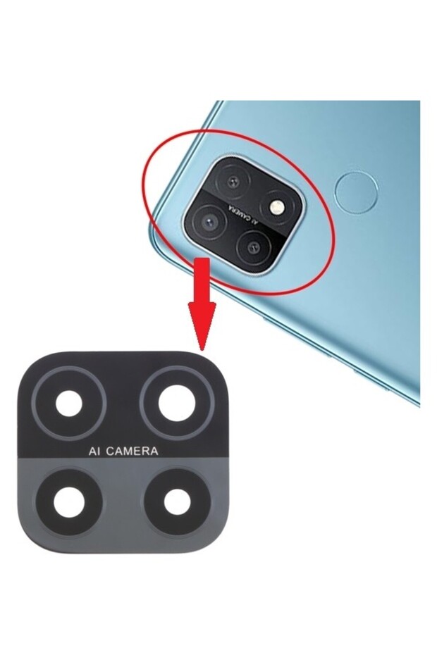 Oppo A15S Compatible Camera Lens Glass Cph2179 Multicolor