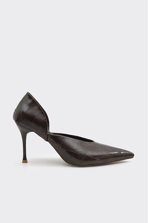 Dekolteli Kadın Stiletto - 1