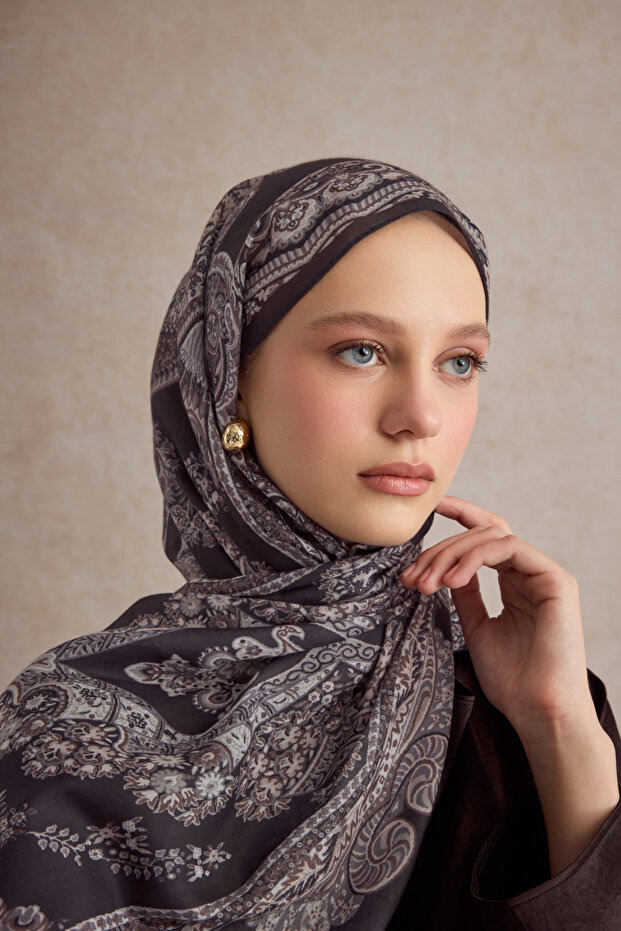 Pamuk Şal Flow Kahve - 2