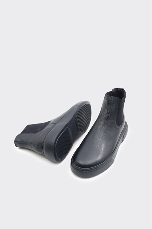 Hakiki Deri Lastikli Erkek Bot - 5