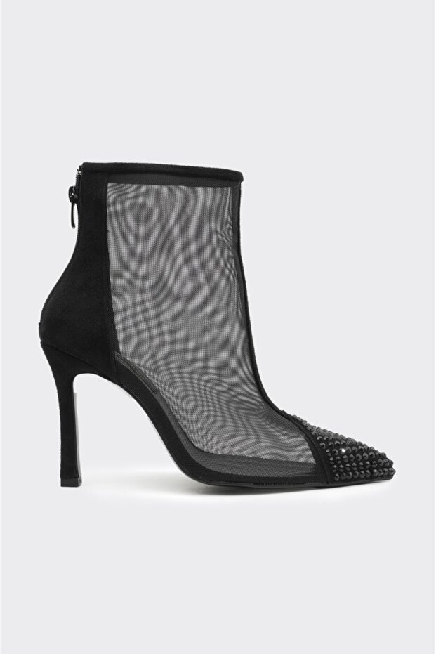 Topuklu Transparan Kadın Bot - 1